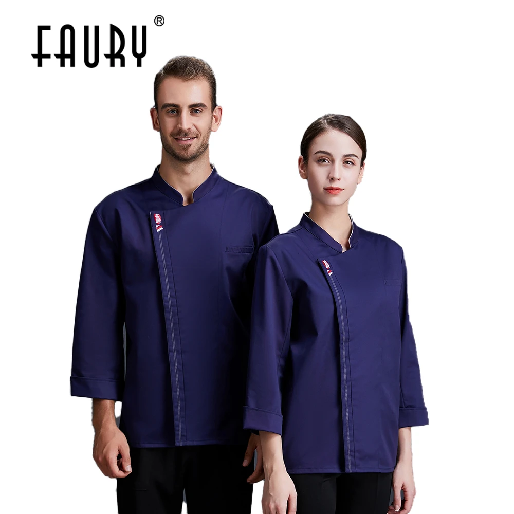 

Профессиональный шеф-повар куртка Спецодежда для общепита с длинными рукавами шеф-повар куртка Ресторан Одежда для повара в отельной кухне...