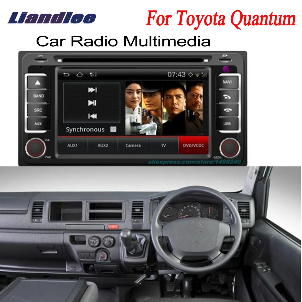 

Liandlee 2 Din Car Android For Toyota Quantum 2004~2013 GPS Navi Navigation Maps Radio CD DVD Player Audio Video Stereo OBD2 TV