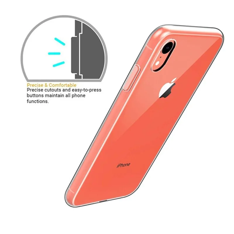 Чехол FENGTAI для iPhone XS MAX XR Прозрачный ударопрочный чехол прозрачные мягкие чехлы из