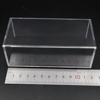 164 scale model car acrylic case transparent dustproof with black base display box high quality 12cm