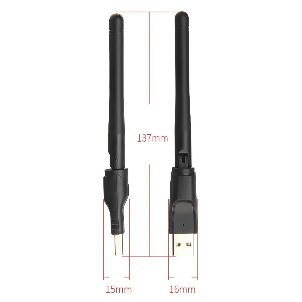 10 шт. Wi-Fi Беспроводной сетевая карта USB 2 0 150 м 802 11 b/g/n Сетевой адаптер с поворотная