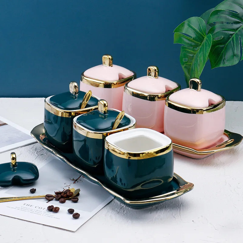 

Простая Скандинавская банка для приправ, шейкер для соли и перца из четырех частей, бутылка для приправ, подарок, Креативные кухонные принад...