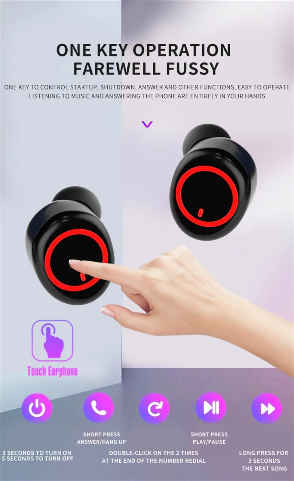 Earphones Bluetooth Wireless Headset Ear Buds Sports Twins Mini Earbuds Stereo In Monitor беспроводные | Электроника