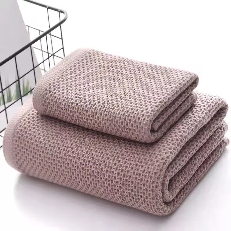 24 pcs 100 cotton bath towels for adults children high quality waffle towels absorbent quick dry soft home bathroom washcloth free global shipping