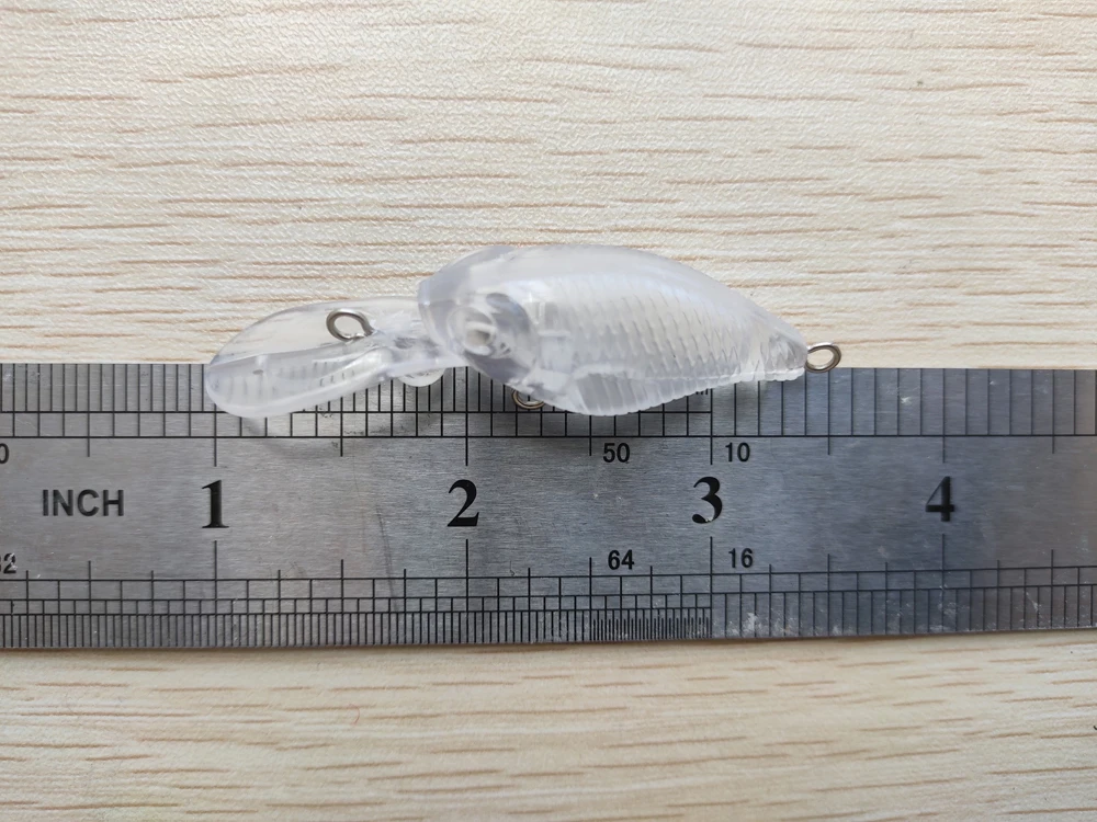 10 шт. Неокрашенная рыболовная блесна без рисунка кренкбейты жесткие приманки