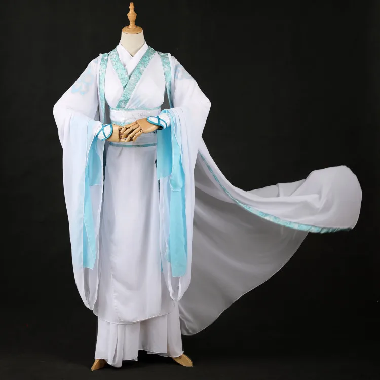 

Lan Wangji Косплей большой мастер демонического культа Косплей Костюм Lan Wangji взрослый Ver. Костюм Mo Dao Zu Shi Clothings