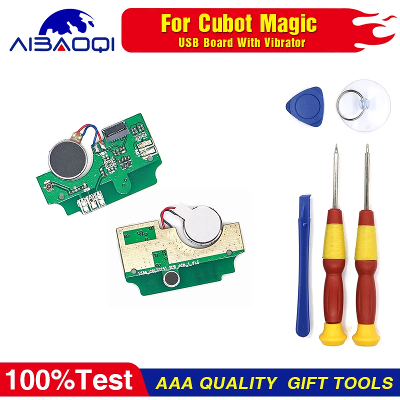 Зарядная плата с разъемом USB + вибратор двигателя микрофон для телефона Cubot Magic