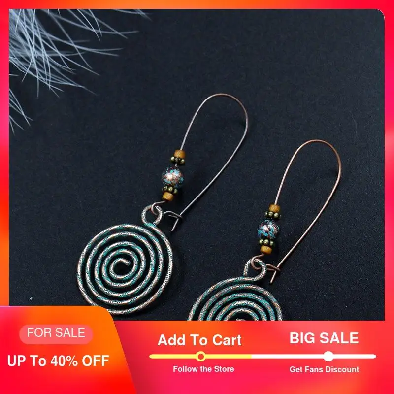 Висячие серьги для женщин этнические бронзовые антикварные готические