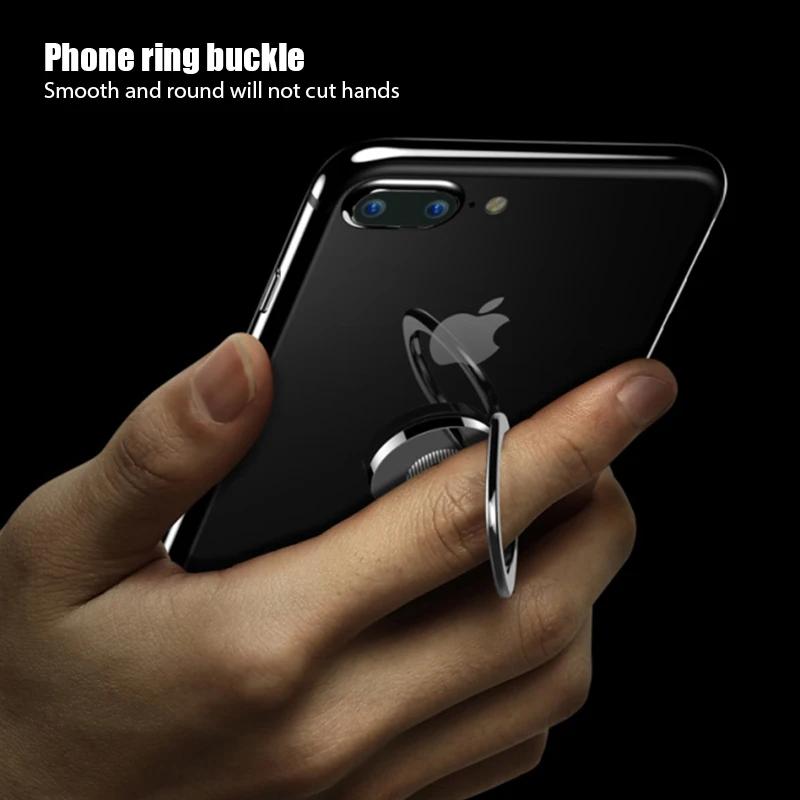 extremely thin luxury metal mobile phone socket holder universal telephone magnetic bracket stand accessories finger ring 360° free global shippi