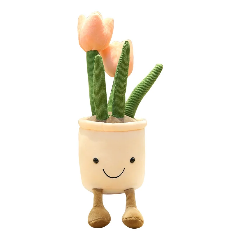 

Cute Tulip Little Flower Living Room Bedroom Decoration Bouquet Girl Cute Doll