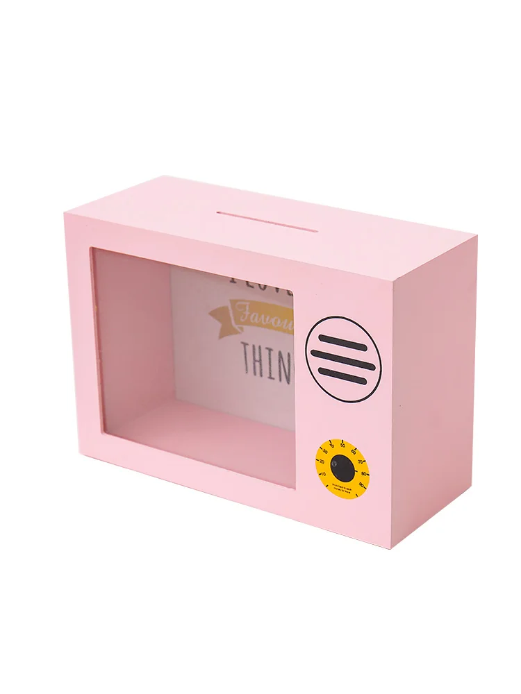 

Transparent Large Piggy Bank Wood Adult Girls Paper Money Cute High Capacity Piggy Bank Saving Tirelire Adulte Home Decor DG50MB