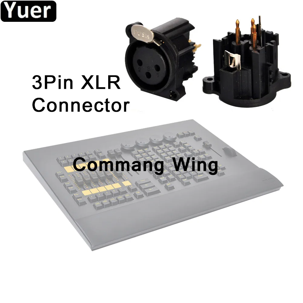 3Pin XLR Connector Высококачественный DMX512 MA Command Wing сценический светильник контроллер для Светодиодный движущийся головной свет DJ вечерние дискотечный сценический светильник ing Console - Цвет: 3Pin XLR Connector