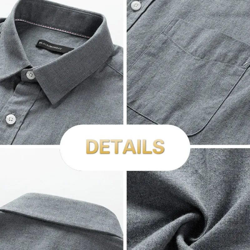 

Men Shirts Plus Size 4XL Summer Solid Simple Short Sleeves Clothing Male Breathable Basic Daily All-match Smart Casual Ulzzang
