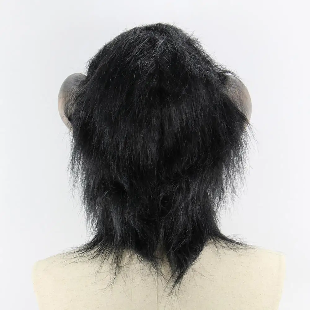 Маски на Хэллоуин Горилла обезьянка забавная маска все лицо для взрослых