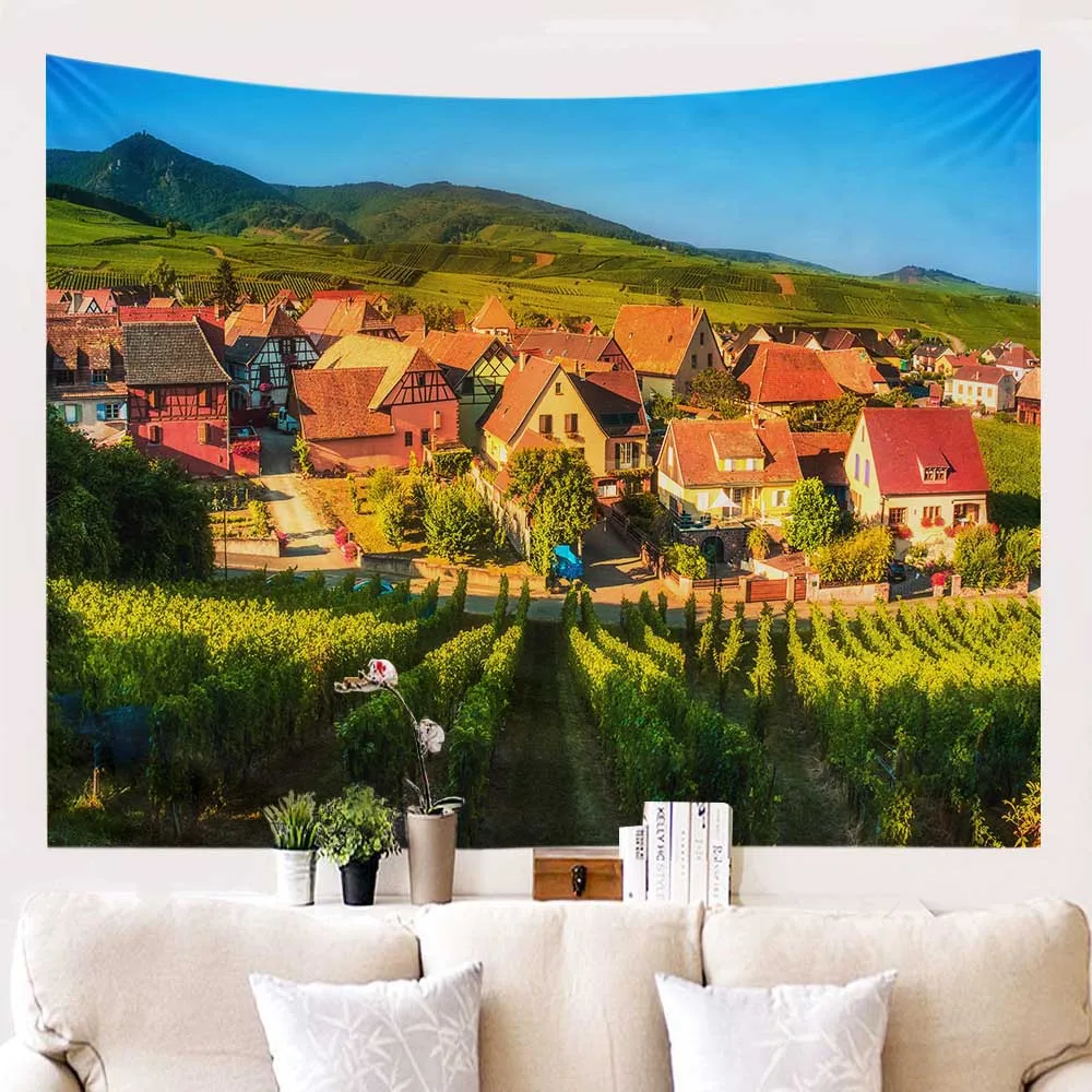 Настенный гобелен в Европейском стиле пляжное полотенце с изображением водного