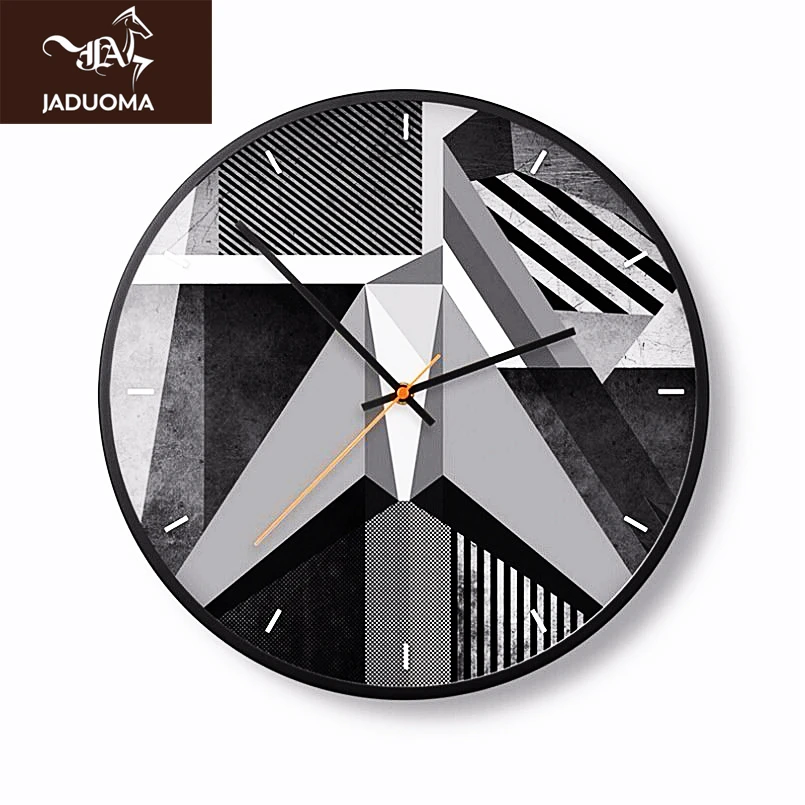 

Настенные часы JADUOMA, 3D декоративные настенные часы, современный дизайн для украшения дома, кварцевые бесшумные настенные часы для комнаты н...