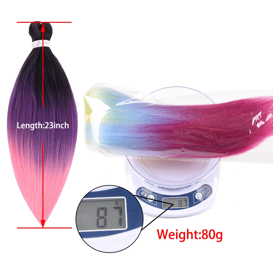 XCCOCO Easy Braid 23 дюйма вязаные косы для выражения кос 80 г синтетические косы| |