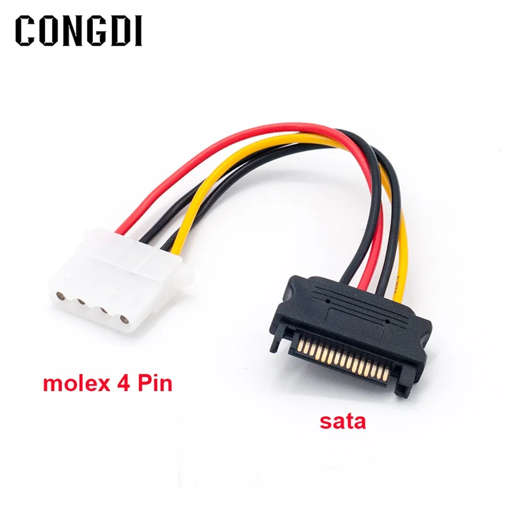 Адаптер для жесткого диска 4 Pin Molex IDE на 15Pin SATA | Компьютеры и офис