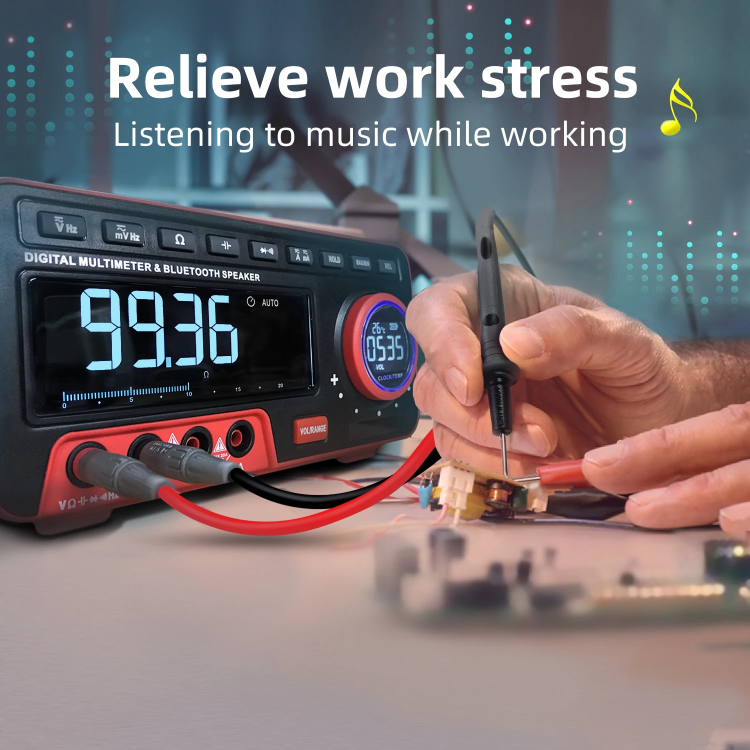 Многофункциональный ЖК-дисплей Настольный цифровой мультиметры Вольт Ампер Ом