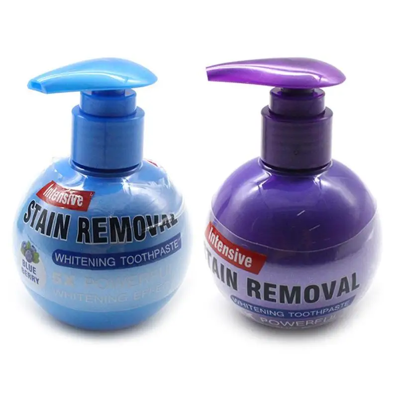 Отбеливающая зубная паста с черничным и страстным фруктом средство против
