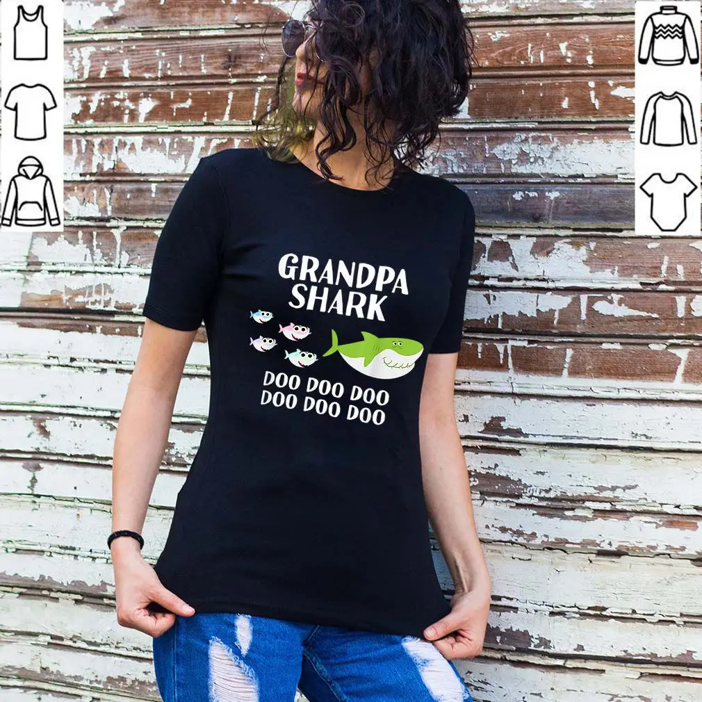 

Nice Mens Grandpa Shark Halloween Christmas Grandpa Matching Women's T-Shirt