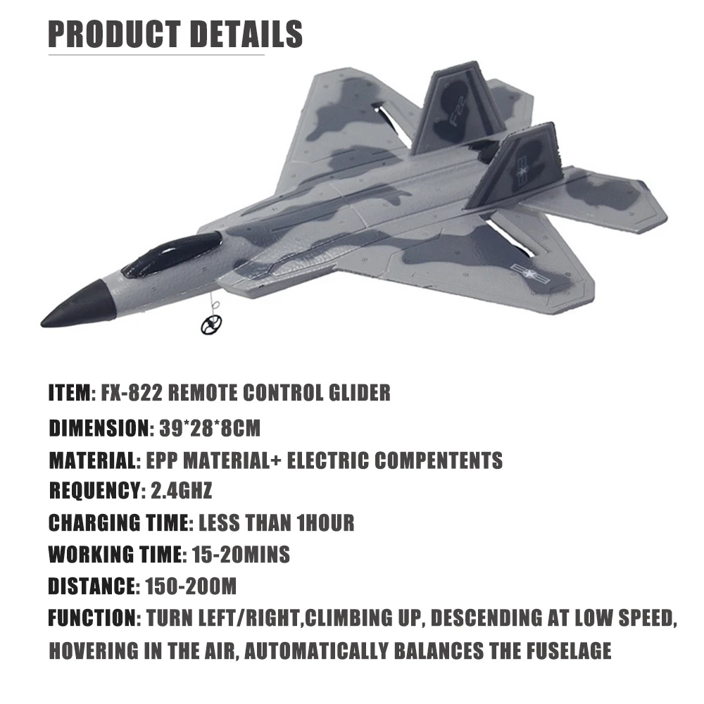 2019 Новый RC FX 805 Fly Bear планер 2 4G 2CH самолет с фиксированным крылом наружные
