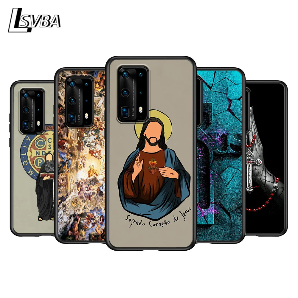 

Faith Jesus God cross For Huawei P Smasrt 2018 2019 2020 2021 Smart S/Z Smart Plus Smart Pro Black Soft Cover Phone Case