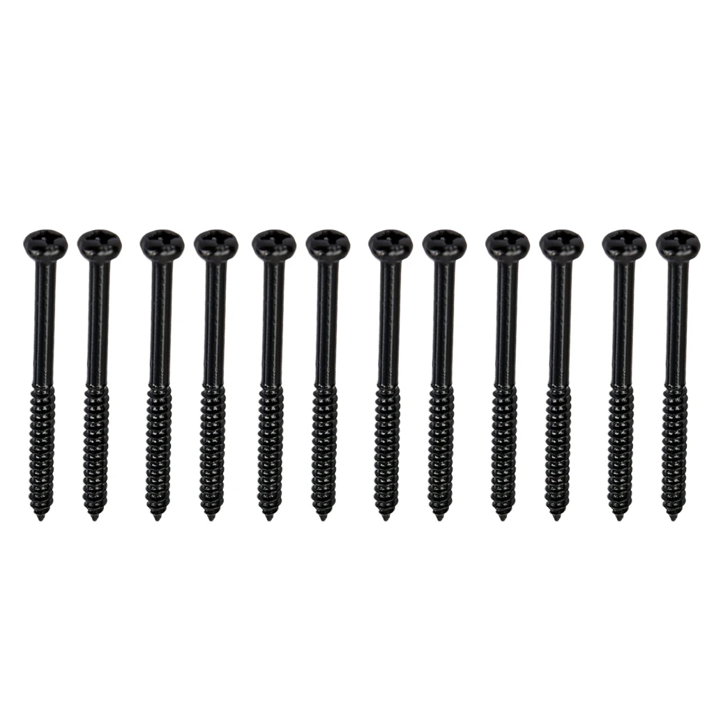 

Tooyful 12 Pieces 2 Colors Stainless Steel Pickup Mounting Screws for PB JB Pickups Guitar Parts & Accessories