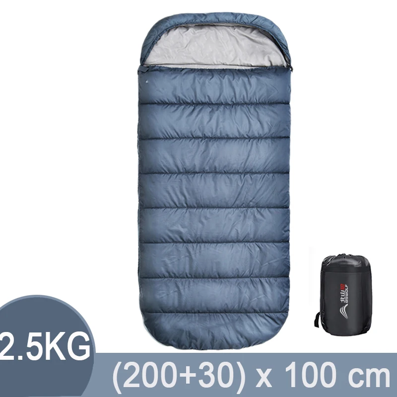 

Sleeping Bag Camping Waterproof Splice Envelope Tent Portable With Cap Sleeping Bag