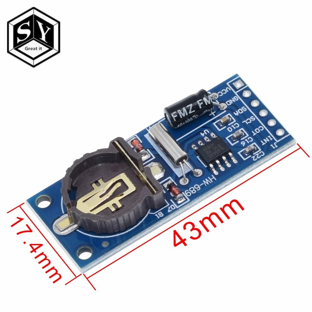 1 шт. отлично это PCF8563 PCF8563T 8563 IIC часы реального времени RTC Модуль платы хорошо, чем DS3231 AT24C32 3,3 В