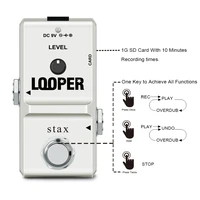 stax ln 332a guitar mini looper sd memory card pedal looper effect pedals for electric guitar 10 min recording