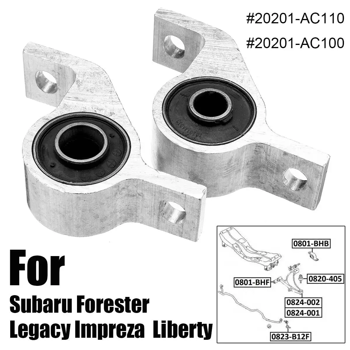 1 пара втулок передних нижних рычагов управления для Subaru Forester for Legacy Impreza Liberty