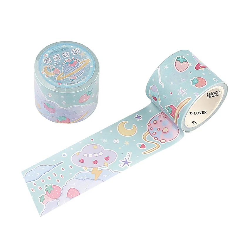 

1Pcs Kawaii Cartoon Strawberry Icecream Decoration Tape Oil Paper Washi Masking Tape Scrapbooking Stationary School Supplies