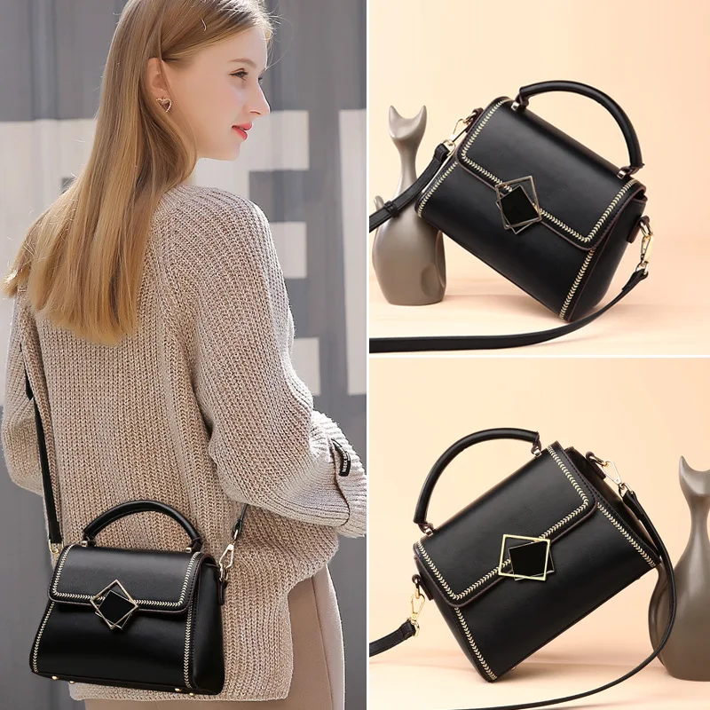 

100% Сумки из натуральной кожи 2020 модная сумка-мессенджер подходящая ко всему трендовая женская сумка на плечо кошельки и сумочки Роскошный д...