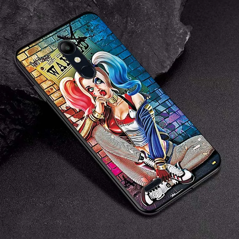 Cute Fashion Phone Case For LG K8 K7 K4 Black TPU Back Cover For LG K8 K10 K40 Case Bumper For LG K12 Plus LG X4 - Цвет: TPUBLK525
