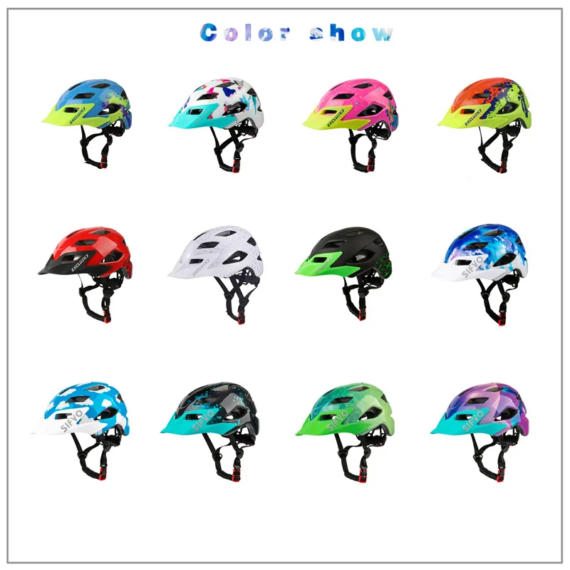 

Cycling Helmet Children's Road MTB Bike Helmet With Sun Visor For 5-13 Years Old Child Kids Bicycle Helmet Skateboard Safety Cap