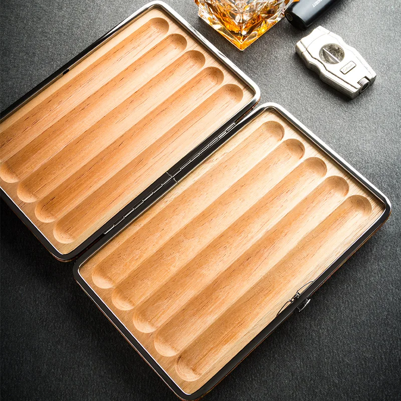 LUBINSKI Humidor коровья кожа кедр выстроились путешествия портсигар Чехол Коробка Humidor Бизнес Подарочный Набор Fit COHIBA сигары