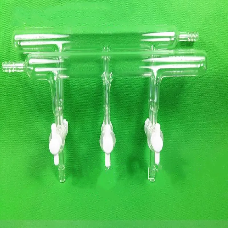 

High borosilicate glass double row gas distributor (standard Tetrafluorone door) 3-section double row pipe