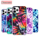 Тай-дай узор батик радужной расцветки для Apple iPhone 12 Pro Max Мини 11 Pro XS Max X XR 6S 6 7 8 плюс 5S Мягкий силиконовый чехол для телефона