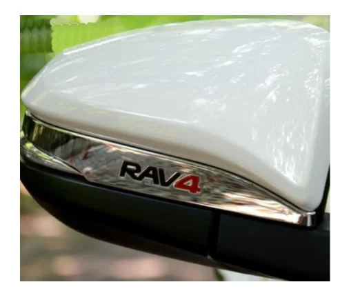 Зеркало заднего вида украшения для Toyota RAV4 2013 2014 2015 monorail Хром ABS боковое зеркало