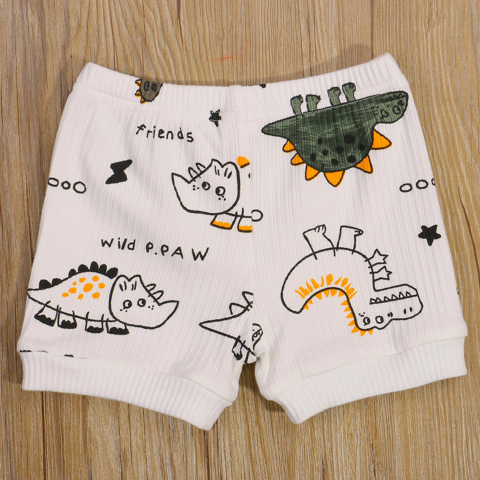 

Infant Short Sleeve Romper + Shorts Dinosaur Print Casual Style Classic Round Neck Summer Clothing