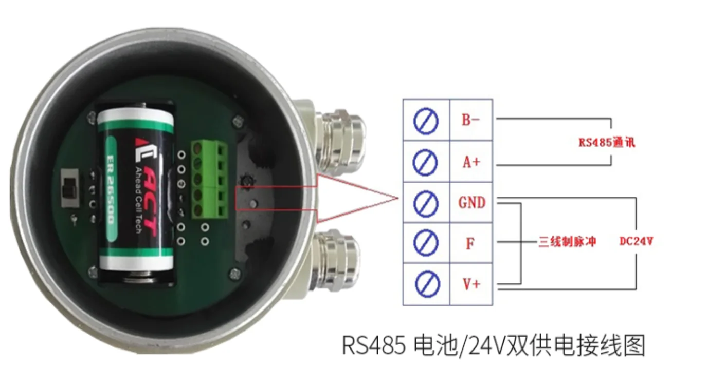 Турбинный расходомер с дисплеем 4-20 мА или импульсный выход 24 В постоянного тока