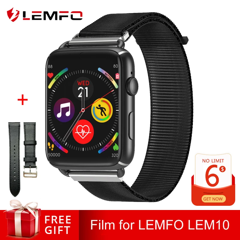 LEMFO LEM10 LTE 4G Смарт-часы Android 7,1 1,82 дюймов Большой экран 3 ГБ+ 32 ГБ sim-камера 700 мАч аккумулятор для умных часов для мужчин и женщин