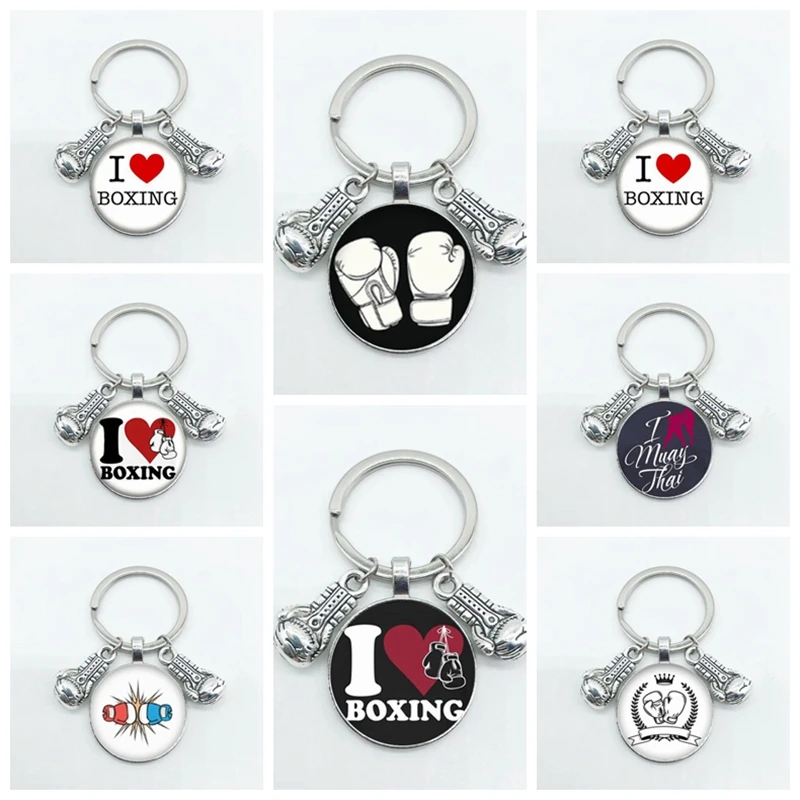 Модный спортивный брелок для бокса сплав подвеска ювелирные изделия
