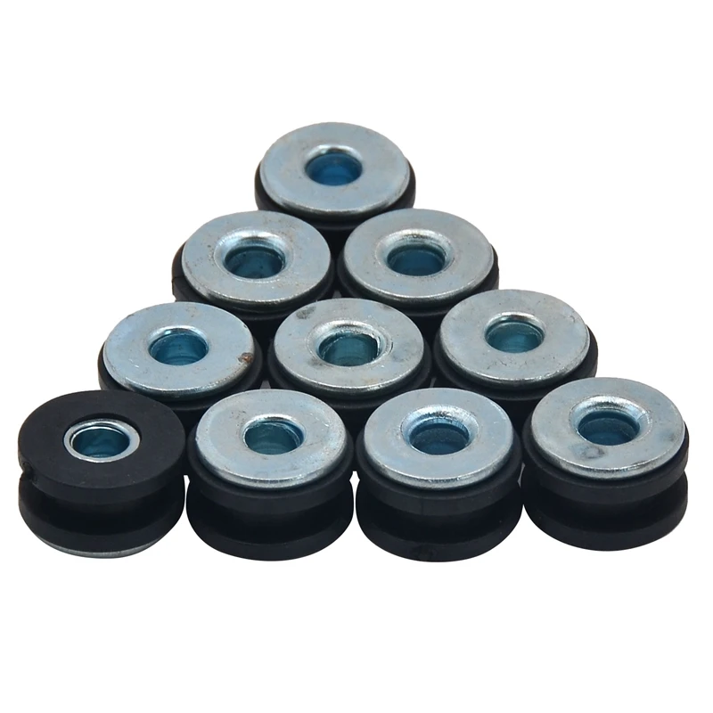 10 шт. резиновые прокладки для мотоциклов болт Комплект подушек снятия давления