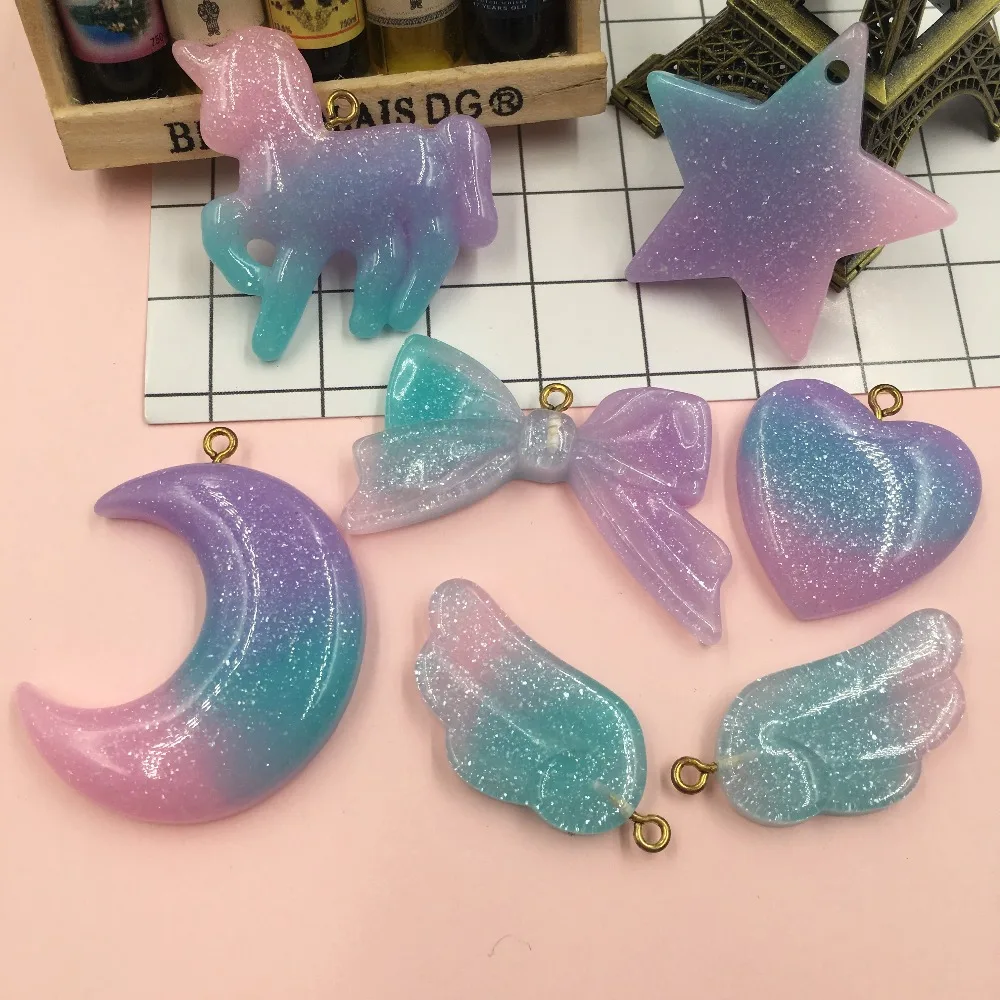 Новейший очаровательный набор из смолы для украшения аксессуары ювелирных