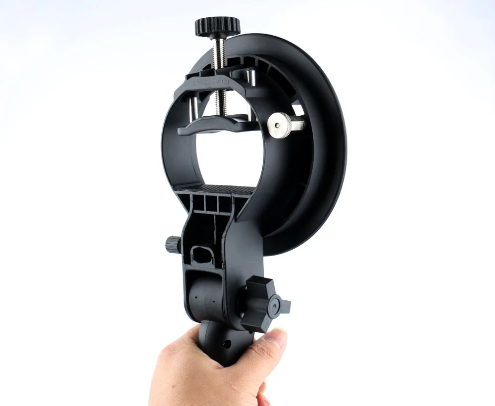 

Handheld Grip S-Type Bracket Bowens S Mount Holder for Speedlite Flash Snoot Softbox Beauty Dish Honeycomb Triopo photography