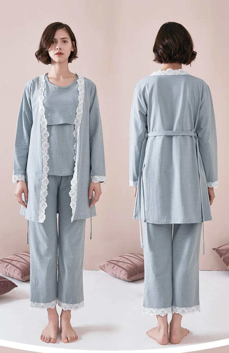 Ночная рубашка для кормящих матерей пижамы грудного вскармливания большие