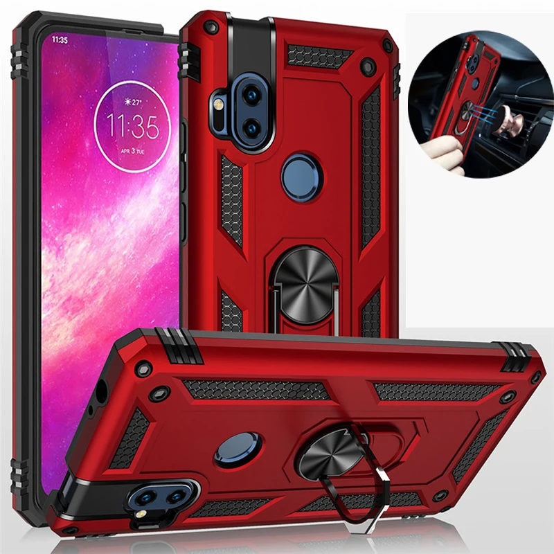 Чехол для Motorola Moto G Fast Power One Hyper Vision армированный чехол с магнитным кольцом и