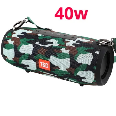 40Watt CAMOUFLAGE 40 Вт Bluetooth динамик Портативная колонка беспроводной динамик s музыкальный плеер бас Саундбар Бумбокс+ fm-радио Aux TF сабвуфер для xiaomi - Цвет: 40Watt CAMOUFLAGE